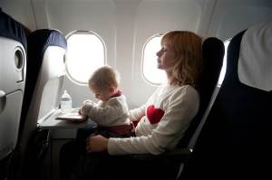 baby on plane